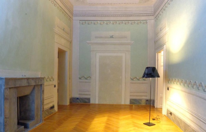 soggiorno con camino